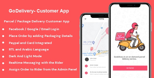 GoDelivery v1.0.1 - Delivery Software for Managing Your Local Deliveries - Customer App