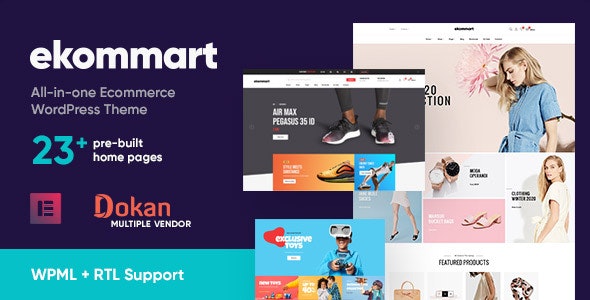 ekommart v4.0.0 - All-in-one eCommerce WordPress Theme 