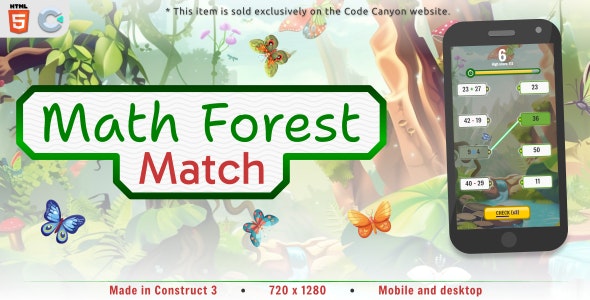 Math Forest Match v1.0 - HTML5 Educational game