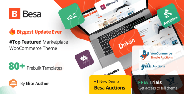 Besa v2.2.22 - Elementor Marketplace WooCommerce Theme 