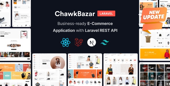 ChawkBazar Laravel v6.4.0 - React, Next, REST API Ecommerce With Multivendor