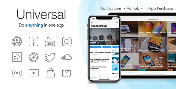 Universal for IOS v4.4.7 - Full Multi-Purpose IOS app