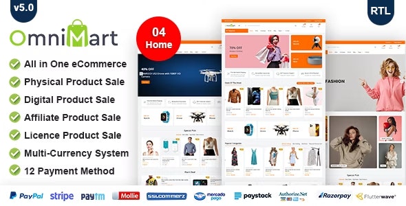 OmniMart v5.0 - eCommerce CMS - Laravel eCommerce script - nulled