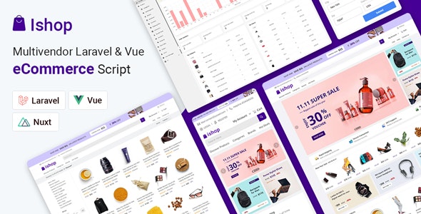 Ishop v3.1.1 - Multivendor Laravel & Vue eCommerce CMS - nulled