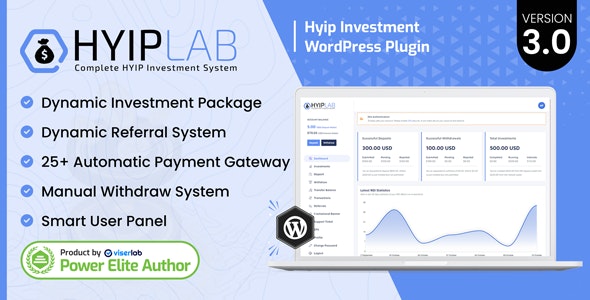 HYIPLab v3.0 - HYIP Investment WordPress Plugin 