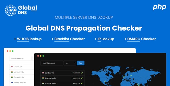 Global DNS v2.8.0 - Multiple Server - DNS Propagation Checker - PHP - nulled