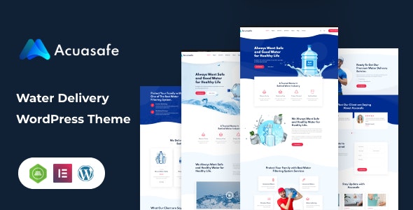 Acuasafe v1.0.1 - Drinking Water Delivery WordPress Theme 