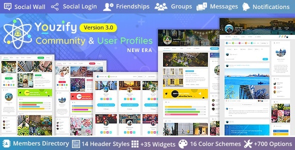 Youzify (formerly Youzer) v3.4.0 - BuddyPress Community & WordPress User Profile Plugin