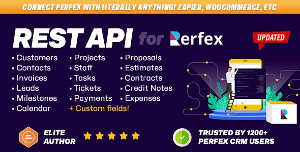 REST API module for Perfex CRM v2.0.4 - Connect your Perfex CRM with third party applications