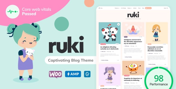 Ruki v1.3.9 - A Captivating Personal Blog Theme 