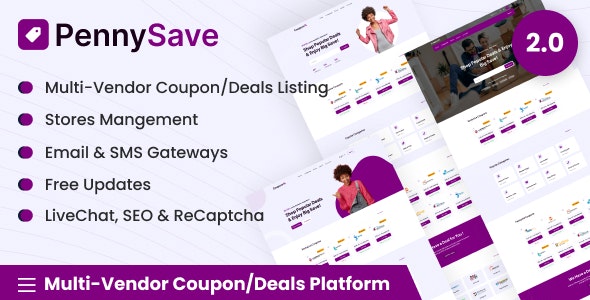 PennySave v2.0 - Coupon/Deals Platform