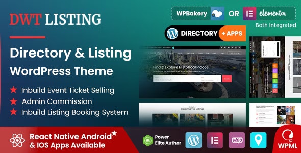 DWT v3.2.9 - Directory & Listing WordPress Theme 