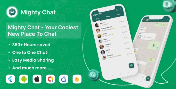 MightyChat v4.6.3 - Chat App With Firebase Backend + Agora.io