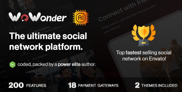 WoWonder v4.3.3 - The Ultimate PHP Social Network Platform - nulled