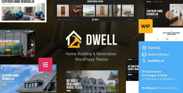 Dwell v1.5.0 - Home Building & Renovation WordPress Theme 