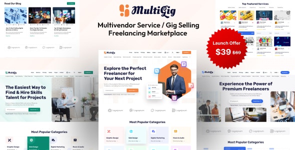 MultiGig v1.0 - Service / Gig Selling Freelancing Marketplace (Subscription Based) - nulled