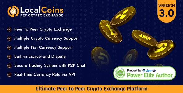 LocalCoins v3.0 - Ultimate Peer to Peer Crypto Exchange Platform - nulled