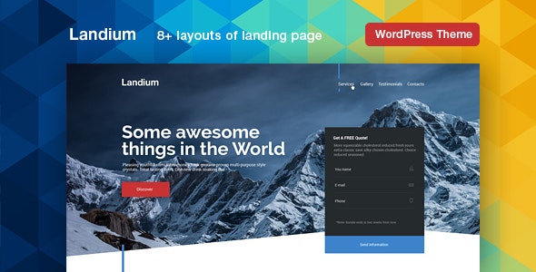 Landium v2.3.5 - WordPress App Landing Page 