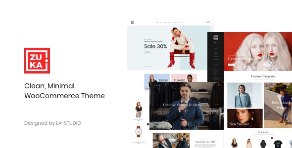 Zuka v1.6.1 - Clean, Minimal WooCommerce Theme 