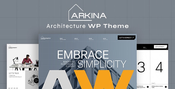 Arkina v1.1 - Architecture WordPress Theme 