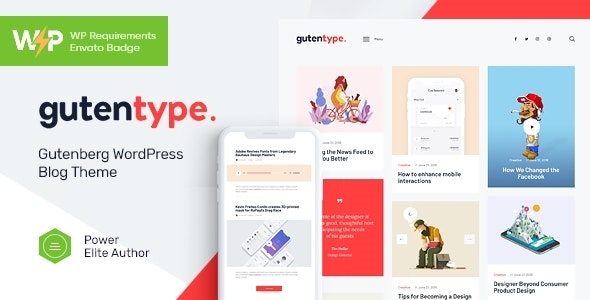 Gutentype v2.1.8 - 100% Gutenberg WordPress Theme 