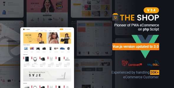 The Shop v3.4 - PWA eCommerce cms - nulled