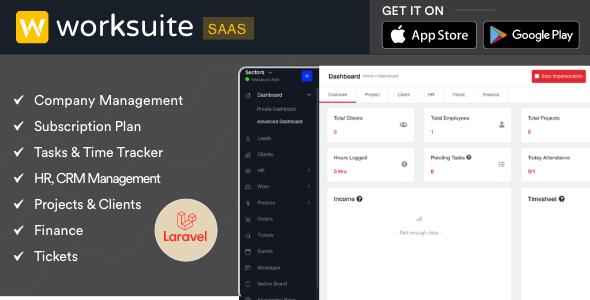 Worksuite Saas v5.4.0 - Project Management System - nulled