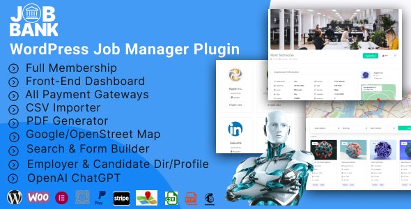 JobBank v1.1.6 - WordPress Job manager plugin