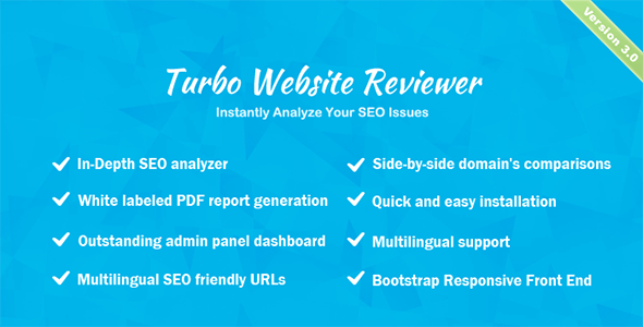 Turbo Website Reviewer v3.0 - In-depth SEO Analysis Tool - nulled